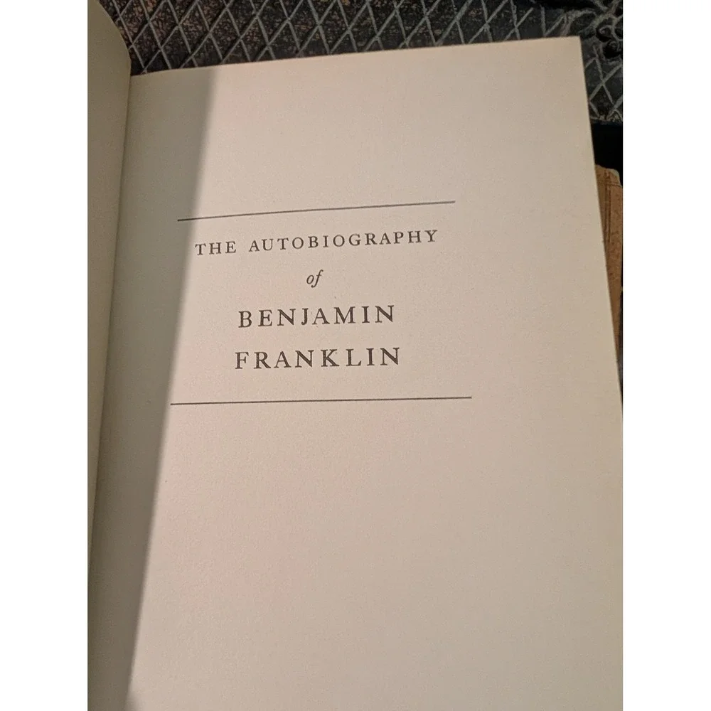 The Autobiography of Benjamin Franklin Collector's Edition Pocket Books 1938